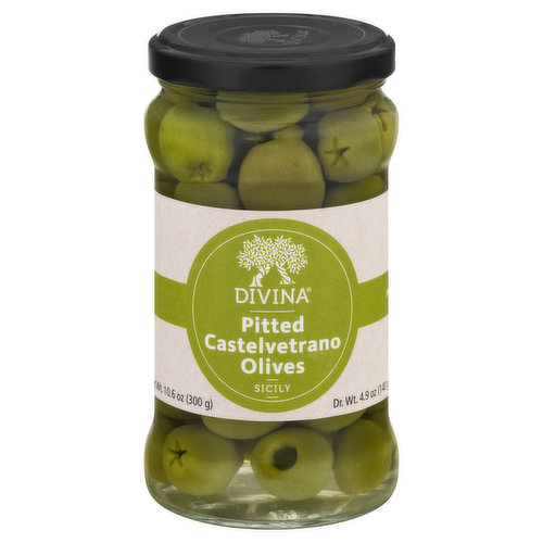 Divina Olives, Castelvetrano, Pitted