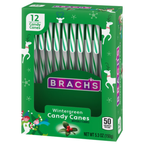Brach's Candy Canes, Wintergreen - Super 1 Foods