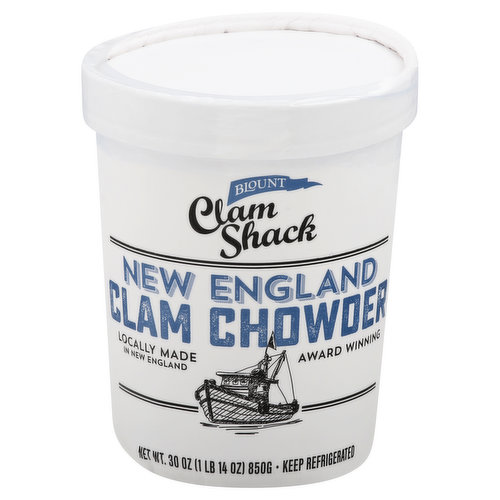 Gluten free. Packaged in a sea salt brine. All natural. Award winning. Our Story: For more than 125 years, the Blount name has been synonymous with seafood. From oysters to clams, to delicious premium seafood soups, we have continued to bring you the best of New England. Made famous by our seaside Clam Shack in Rhode Island, these award winning chowders and bisques are now available for you to serve at home. From our family, to yours - enjoy the local flavor! - F.R. Blount. Enjoy! Blount fine foods. www.blountsoups.com. Comments/Questions? Text or call 1-800-274-2526. Locally made in New England.
