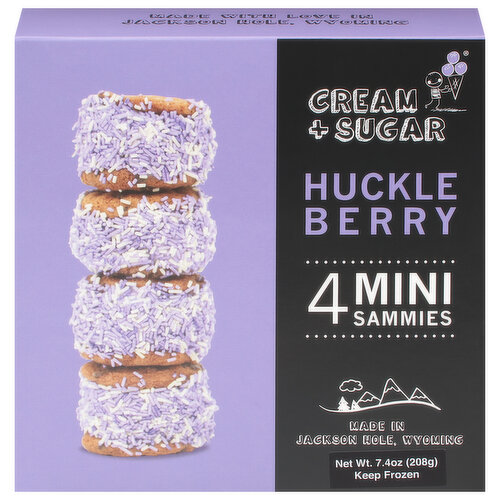 Cream + Sugar Sammies, Huckle Berry, Mini