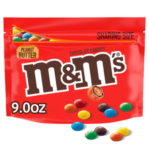 M&M's Chocolate Candies, Peanut Butter, Sharing Size - Brookshire's