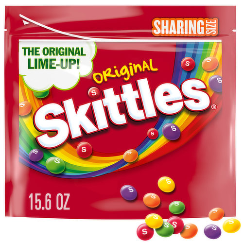 Skittles Candies, Bite Size, Original, Sharing Size