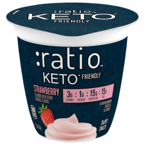 Ratio Dairy Snack, Keto Friendly, Strawberry