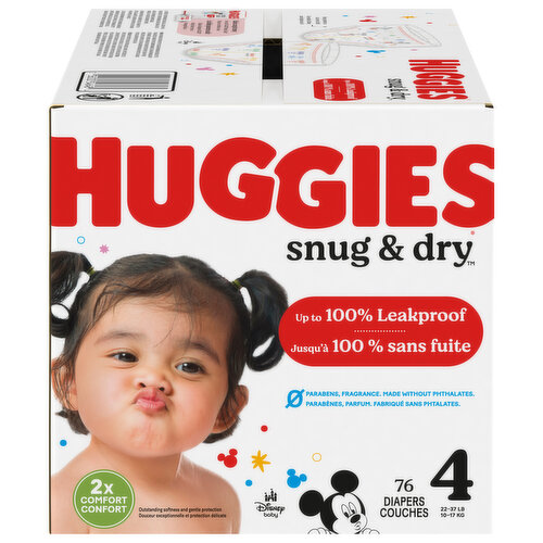 Huggies Diapers, Disney Baby, 4 (22-37 lb)