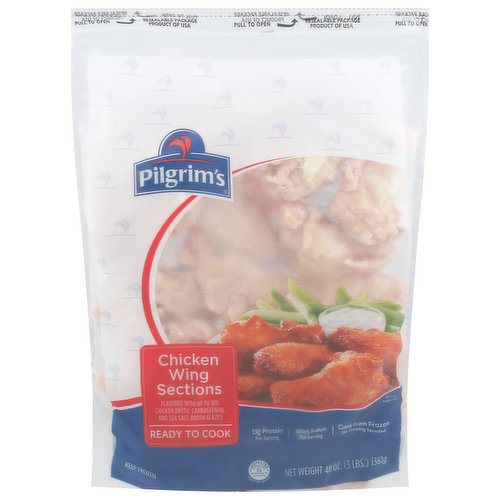 Ready to cook. All about great taste. You can count on Pilgrim's to bring you high quality poultry products. Pilgrim's Individually Frozen Chicken is specially selected and individually frozen to preserve freshness and taste. We coat each piece with a thin chicken broth glaze to protect it from freezer burn and ensure tenderness and juiciness. With our resealable bag, you can store what you don't use. Plus you can cook directly from frozen - no need to thaw out the chicken in advance. Enjoy a tender, tasty and convenient meal tonight!.