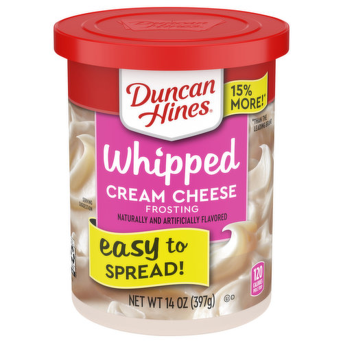 Duncan Hines Whipped Frosting, Cream Cheese