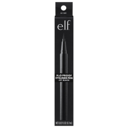 e.l.f. Eyeliner Pen, H2O Proof, Jet Black 81109