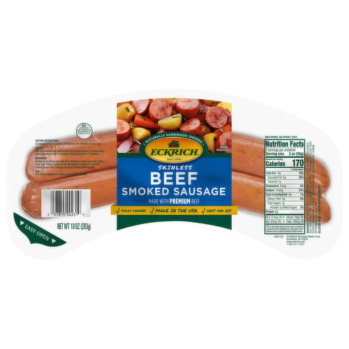 Hillshire Farm Hardwood Smoked Beef Summer Sausage, 19 oz