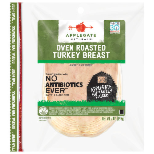 Applegate Turkey Breast, Oven Roasted