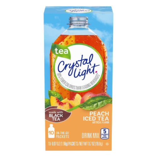 Crystal Light Peach Iced Tea Powdered Drink Mix