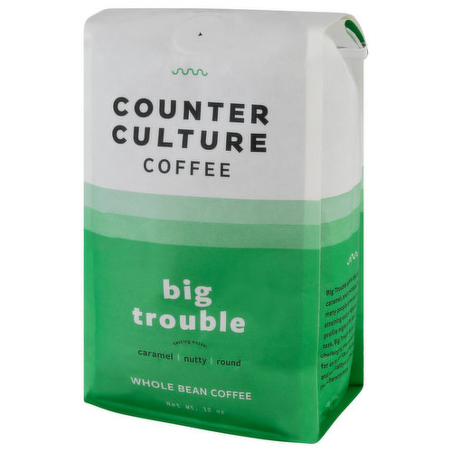 Counter Culture Coffee, Whole Bean, Big Trouble - 12 Ounce