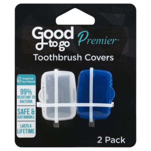 Good To Go Toothbrush Covers, 2 Pack