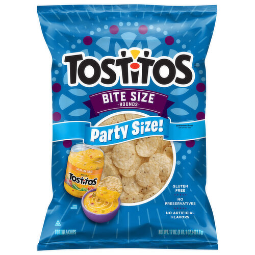 Tostitos Tortilla Chips, Bite Size Rounds, Party Size