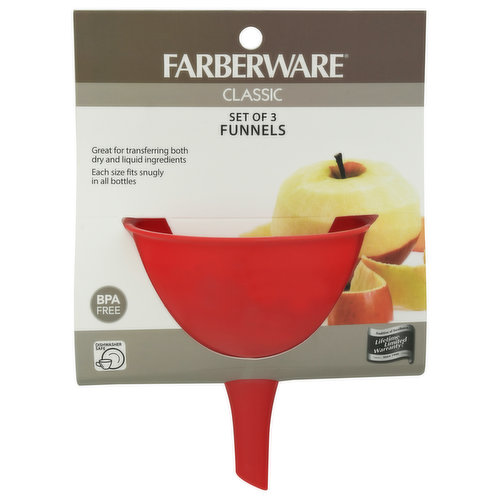 Farberware Funnels, Set of 3, Classic