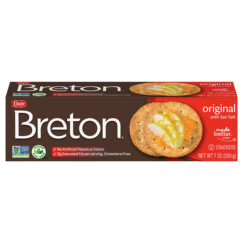 Breton Crackers, Original with Sea Salt