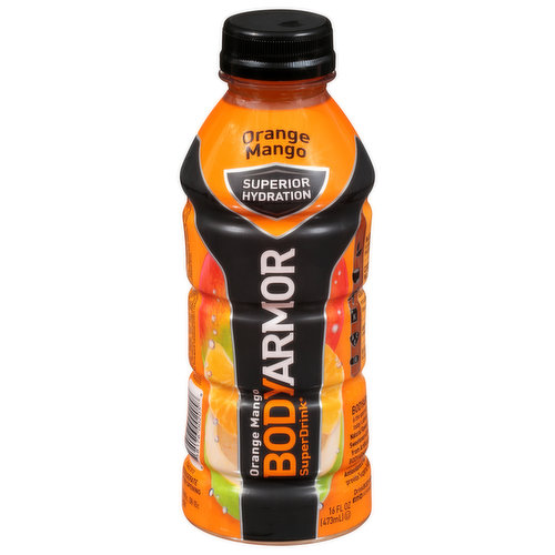 Superior hydration. No colors from artificial sources. 10% coconut water. Bodyarmor is the sports drink for today's athletes with natural flavors, natural sweeteners & no colors from artificial sources. Bodyarmor sports drink combines coconut water, antioxidants & vitamins to provide superior hydration. Please recycle.
