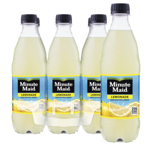 Minute Maid Lemonade Made W/ Real Lemons, 16.9 fl oz, 6 Ct