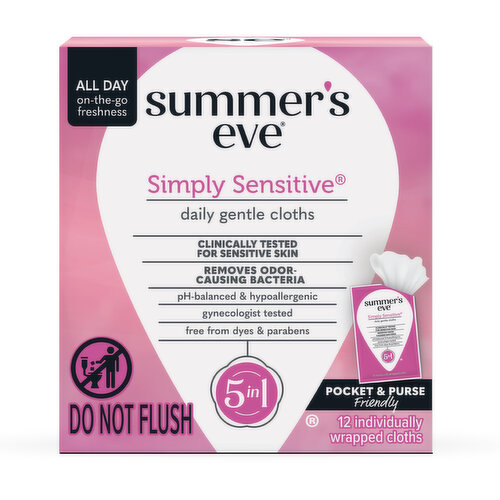 Summer's Eve Simply Sensitive Feminine Wipes