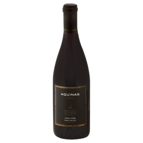 Sourced from the renowned Napa Valley appellation, where rich soil gives birth to many inspiring wines. Named for St. Thomas Aquinas (a-kwine-es), a revolutionary scholar in the 13th century who used the laws of science to support his belief in the existence of the almighty. Graceful yet seductive, this Pinot Noir is laced with some polished notes of cherries and red berries swimming amongst supple tannins and an elusive earthiness. 13.5% alc by vol.