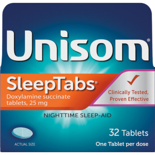 Unisom Nighttime Sleep-Aid, 25 mg, Tablets