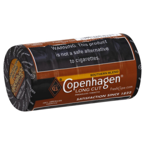 Copenhagen Smokeless Tobacco, Southern Blend, Long Cut