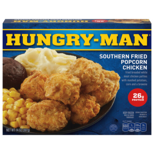 Hungry Man Popcorn Chicken, Southern Fried