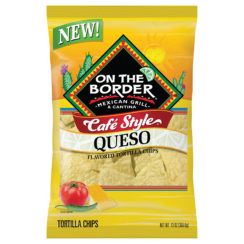  On The Border Cafe Style Tortilla Chips, 11 Ounce