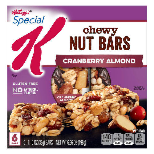 Special K Nut Bars, Cranberry Almond, Chewy