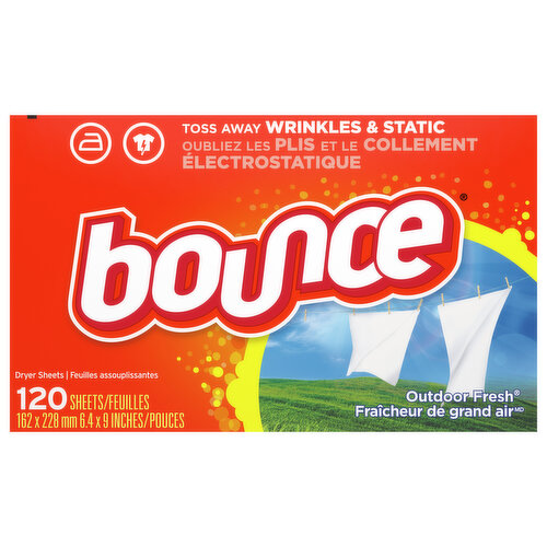 Bounce Dryer Sheets, Outdoor Fresh