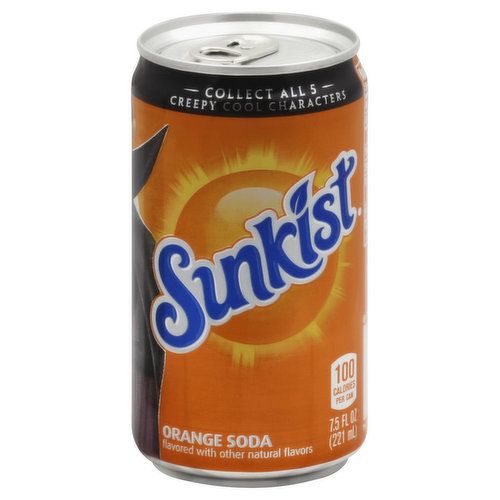 Sunkist Soda, Orange, 6 Pack