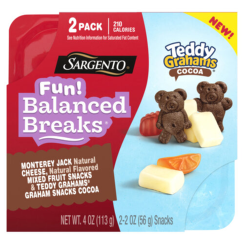 Sargento Balanced Breaks, Teddy Graham Cocoa, 2 Pack