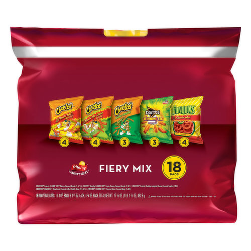 Frito Lay Fiery Mix Varity Pack (18 Ct)