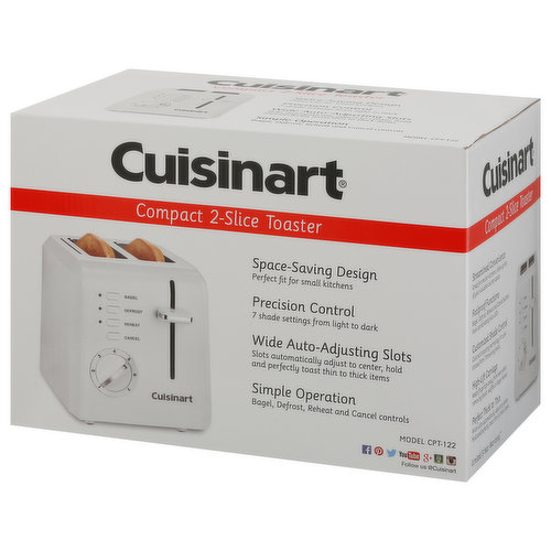 Cuisinart CPT-142C 4-Slice Compact Toaster, White