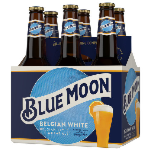 blue moon beer bottle