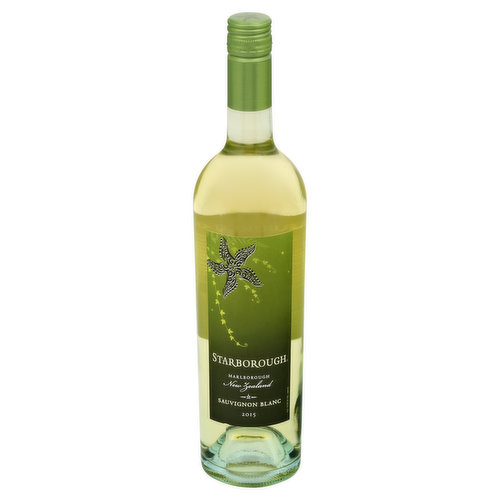 White wine. New Zealand's South Island is home to the Marlborough wine growing region, known for its natural beauty and some of the world's finest Sauvignon Blanc. Marlborough's favourable climate and diverse geography develop wines with a unique character, making them as flavourful as they are refreshing. Our Sauvignon Blanc delivers all of the refreshing citrus aromas and lively acidity that characterizes the Marlborough region. Our goal is to take the Starborough experience even further; with a layered texture and long, crisp finish that truly epitomizes the character of New Zealand itself. Call us at 877-488-2783. Alc. 12.5% by vol. Imported and bottled by Starborough Vineyards, Healdsburg and San Miguel, CA. Product of New Zealand.