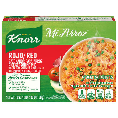 Knorr Seasoning Mix, Rice, Red