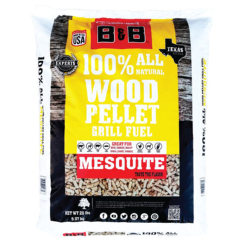 B&B Mesquite Wood Pellets