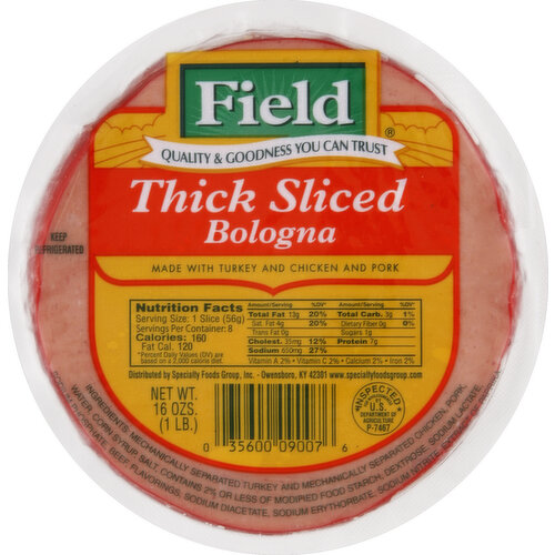 Field Bologna, Thick Sliced