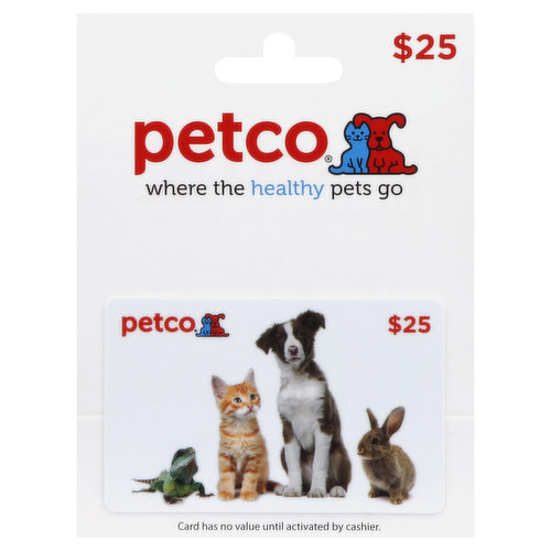 PetCo Gift Card, $25