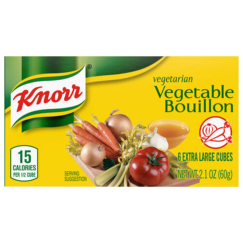 Knorr Vegetable Bouillon, Vegetarian, Extra Large Cubes