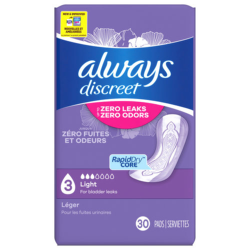 Always Discreet Underwear, Boutique, Maximum, S/M, Lightly Scented «  Discount Drug Mart