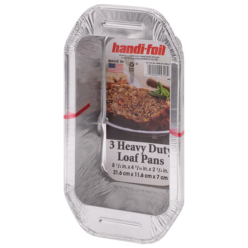 Handi-foil® Heavy Duty Loaf Pans - Silver, 3 pk / 8.5 x 4.5 in