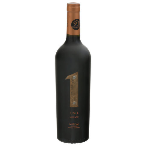 2018: 91 points. The tasting panel magazine. Mendoza, Argentina. 2018: 90 Points. - James Suckling. Antigal UNO is a one-of-a kind Malbec whose luscious black and red-berry fruit is brightened by natural acidity and supported by firm but ripe tannins. The wine's unique personality reflects the outstanding quality of grapes hand-harvested from our vineyards high on the Andes foothills; its smoothness and purity of flavor evince the gentleness of gravity-flow winemaking. Barrel-aged for eight months in French and American oak, Antigal UNO carries cedar and vanilla-spice notes through a lingering finish. Enjoy this exceptional wine with red meat entrees, grilled vegetables, and semi-firm cheeses.