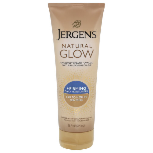 Jergens Daily Moisturizer, +Firming, Fair to Medium Skin Tones