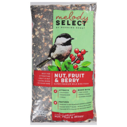 Morning Song Wild Bird Food, Super Premium, Nut, Fruit & Berry