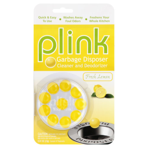 Plink Cleaner & Deodorizer, Garbage Disposer, Fresh Lemon