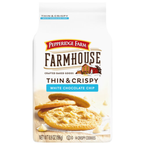 Pepperidge Farm Cookies, White Chocolate Chip, Thin & Crispy