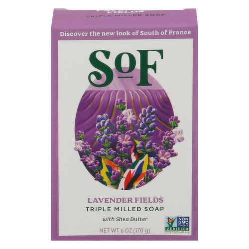 SOF Soap, Triple Milled, Lavender Fields