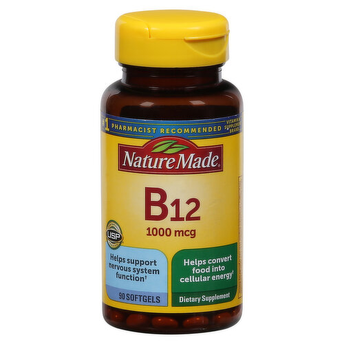 Nature Made Vitamin B12, 1000 mcg, Softgels