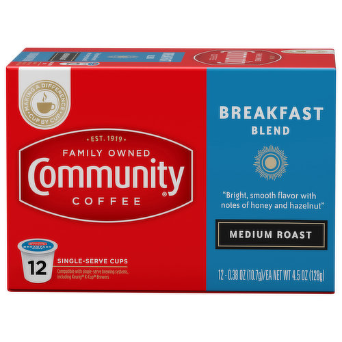 Community Breakfast Blend Medium Roast Coffee Single-Serve Cups